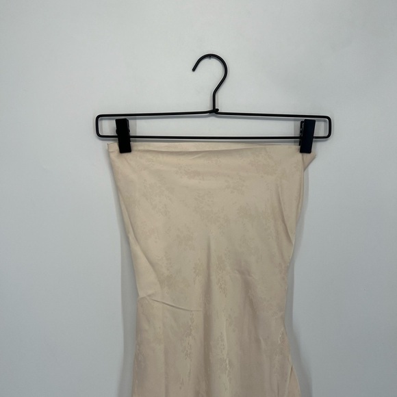 Princess Polly Esti Satin Cowl Neck Floral Open Back Maxi Dress In Champagne - Picture 1 of 12
